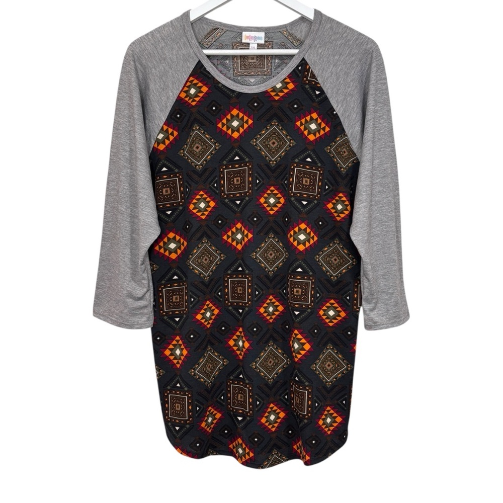LuLaRoe Randy 3/4 Sleeve Pullover Stretch Top Size 2XL NWT